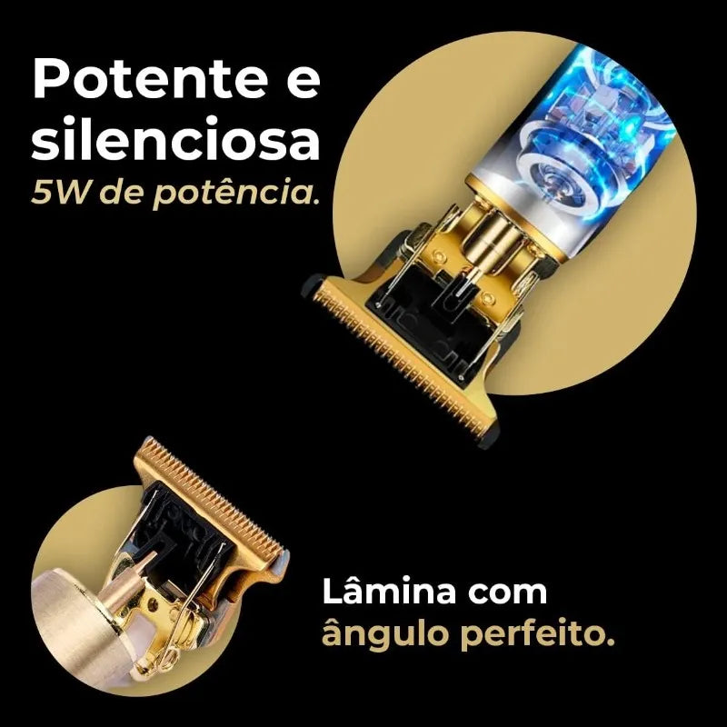 Maquina Profissional de Cortar Cabelo Masculino - Design Elétrico Aleatório para Barba e Cabelo