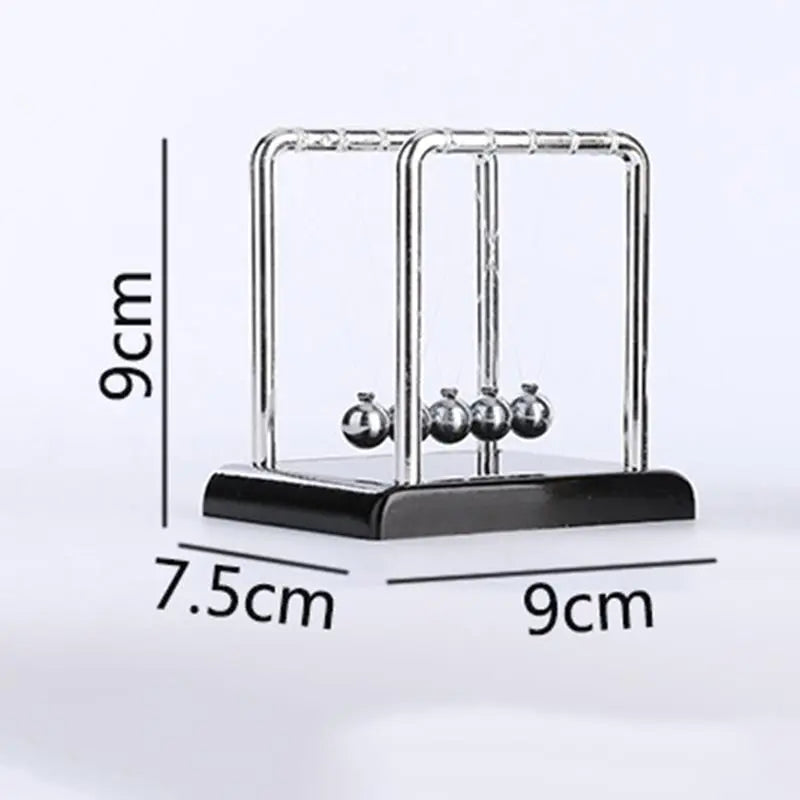 Pêndulo Newton de Bolas de Aço - Brinquedo de Mesa de Física, Decoração para Casa e Presente Educacional