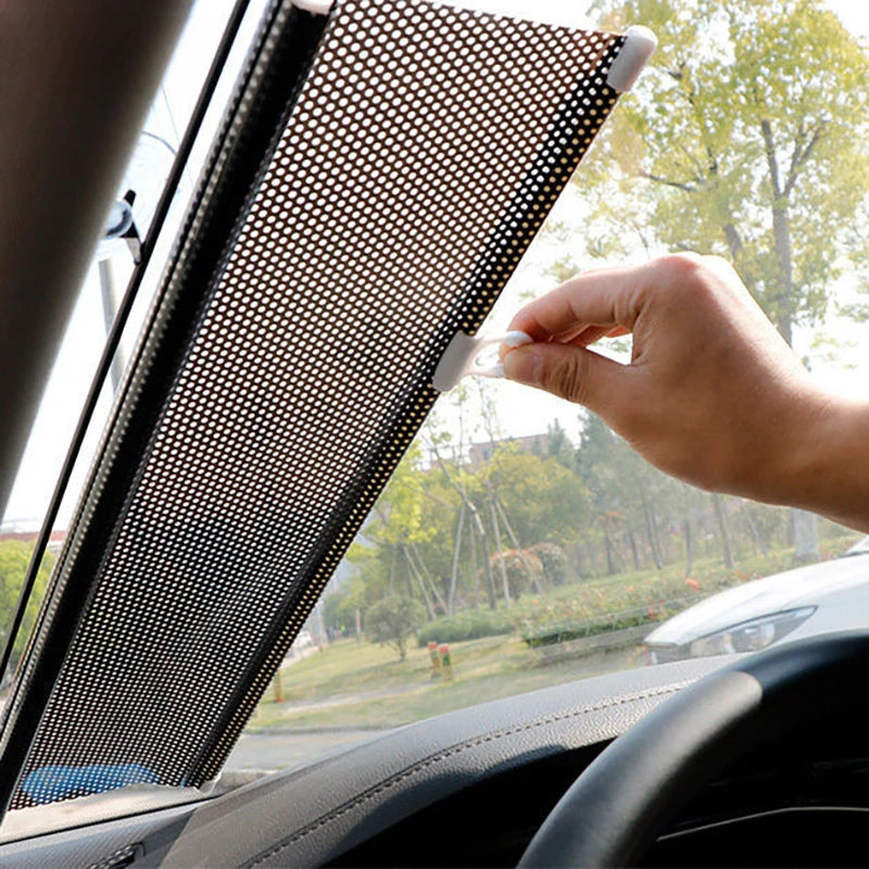 Persiana Solar Automática para Carro - Protetor Solar, Cortina Isolante e Retrátil Automática para o Parabrisa Dianteiro do Carro