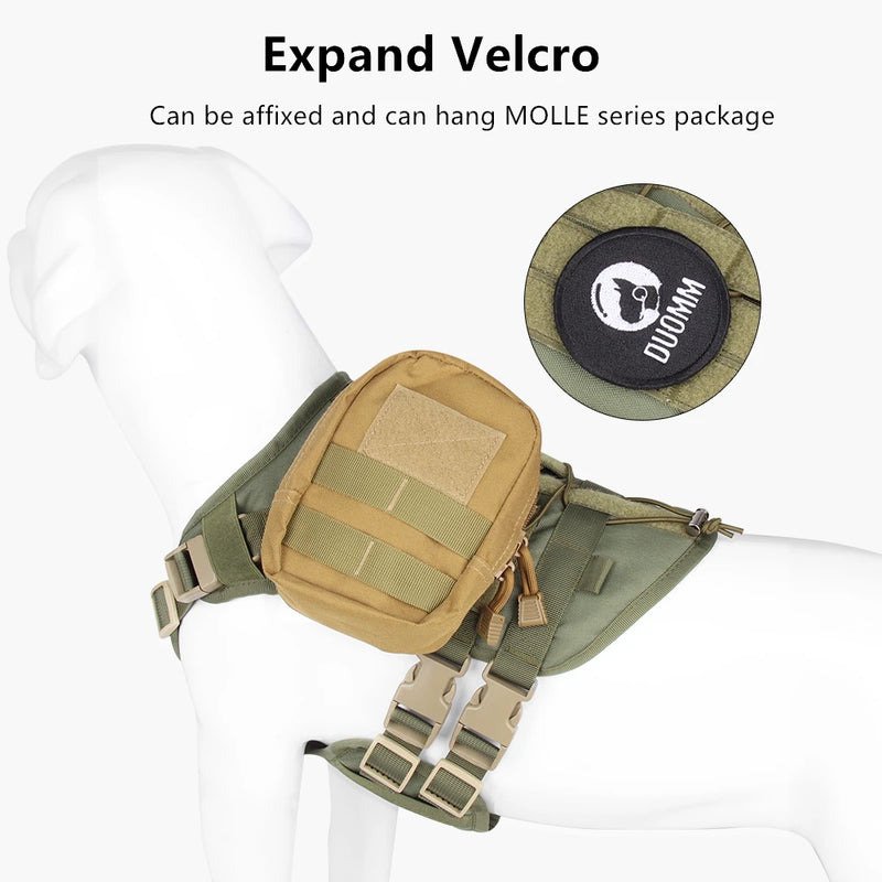 Medium Large Dog Harnesses For Big Dog Collar Labrador Army Adjustable Harness Oxford Cloth Pet Vest Training Hound Walk The Dog