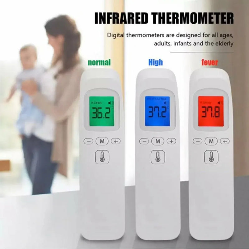 FTW01Medical Household Infrared Forehead Digital Adult Non-contact Laser Thermometer LCD Baby Adult Fever InfantBody Ear