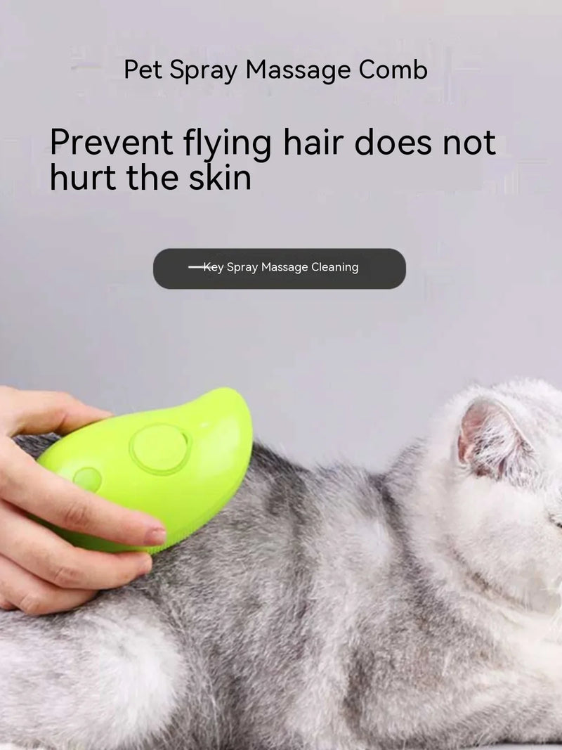 Electric Spray Massage Cat and Dog Pet Comb Anti-Flying Massage Bath Usb Charging Cat Comb Floating Hair Removal Comb Pet Care