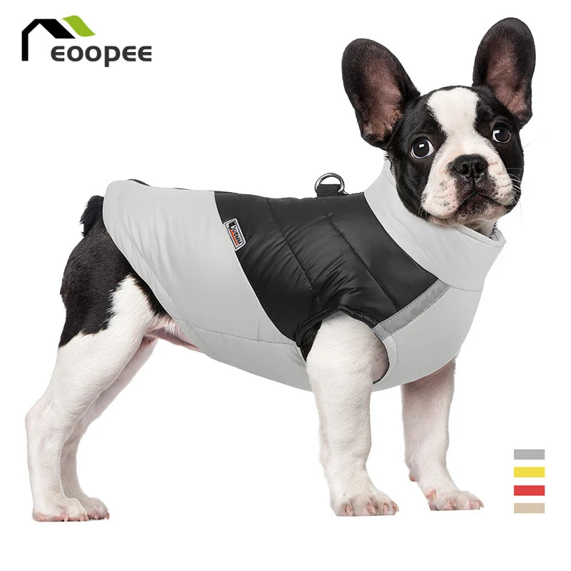 Waterproof Dog Jacket Winter Warm Dog Clothes Windproof Pet Cotton Jacket For Small Large Dog Puppy Labrador French Bulldog Coat