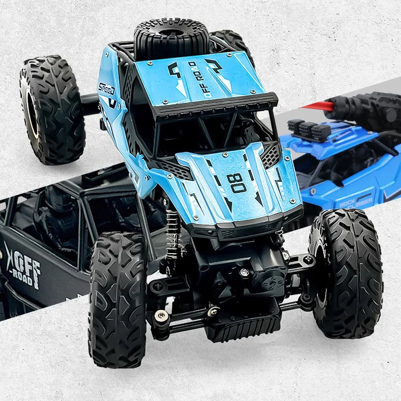 Children's Large Alloy High-speed Off-road Remote Control Vehicle With Lighting And Rechargeable