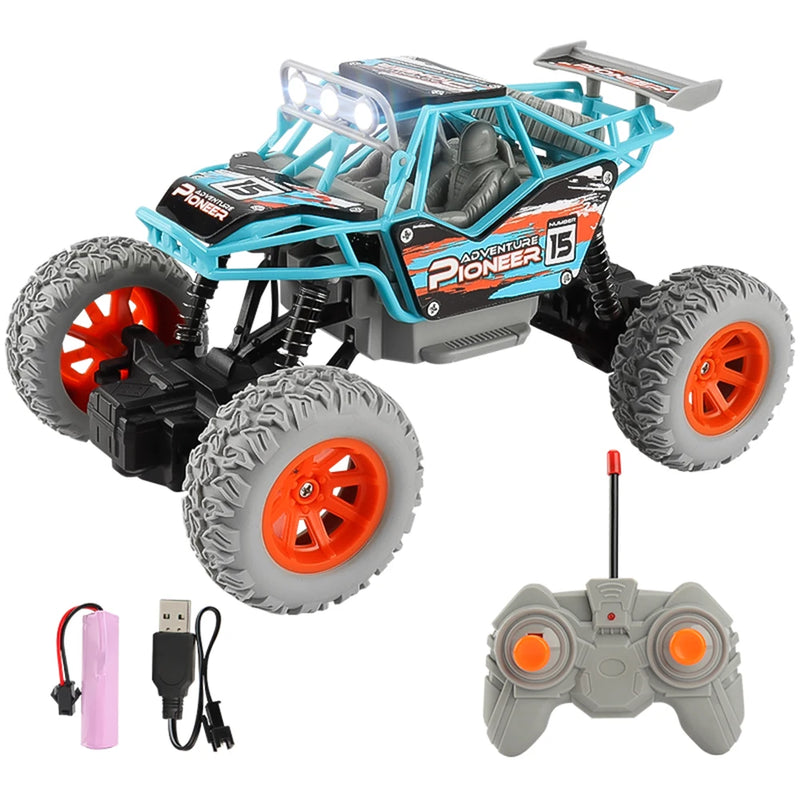 1:20 High Speed Racing Off-Road Vehicle RC Car With Led Lights Radio Remote Control Cars Shock Absorption Boys Toys for Children