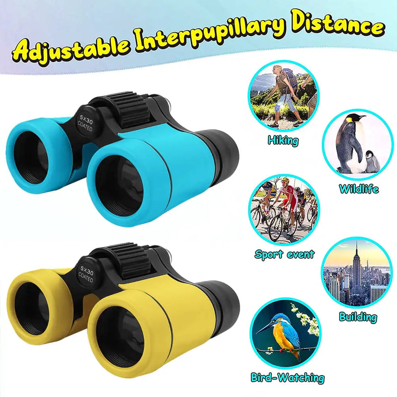 Binoculars for Kids,4x30 Compact High Resolution Binocular,Toys for Boys Girls 3-12 Years Old Gifts Camping,  Watching, Outdoor